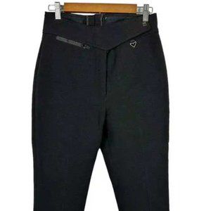 Obermeyer Womens Wool Blend Ski Snow Pants Stirrups Black 31" Waist